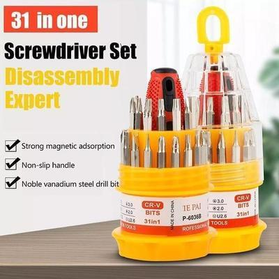 31 Pcs Stainless Steel Screwdriver Set